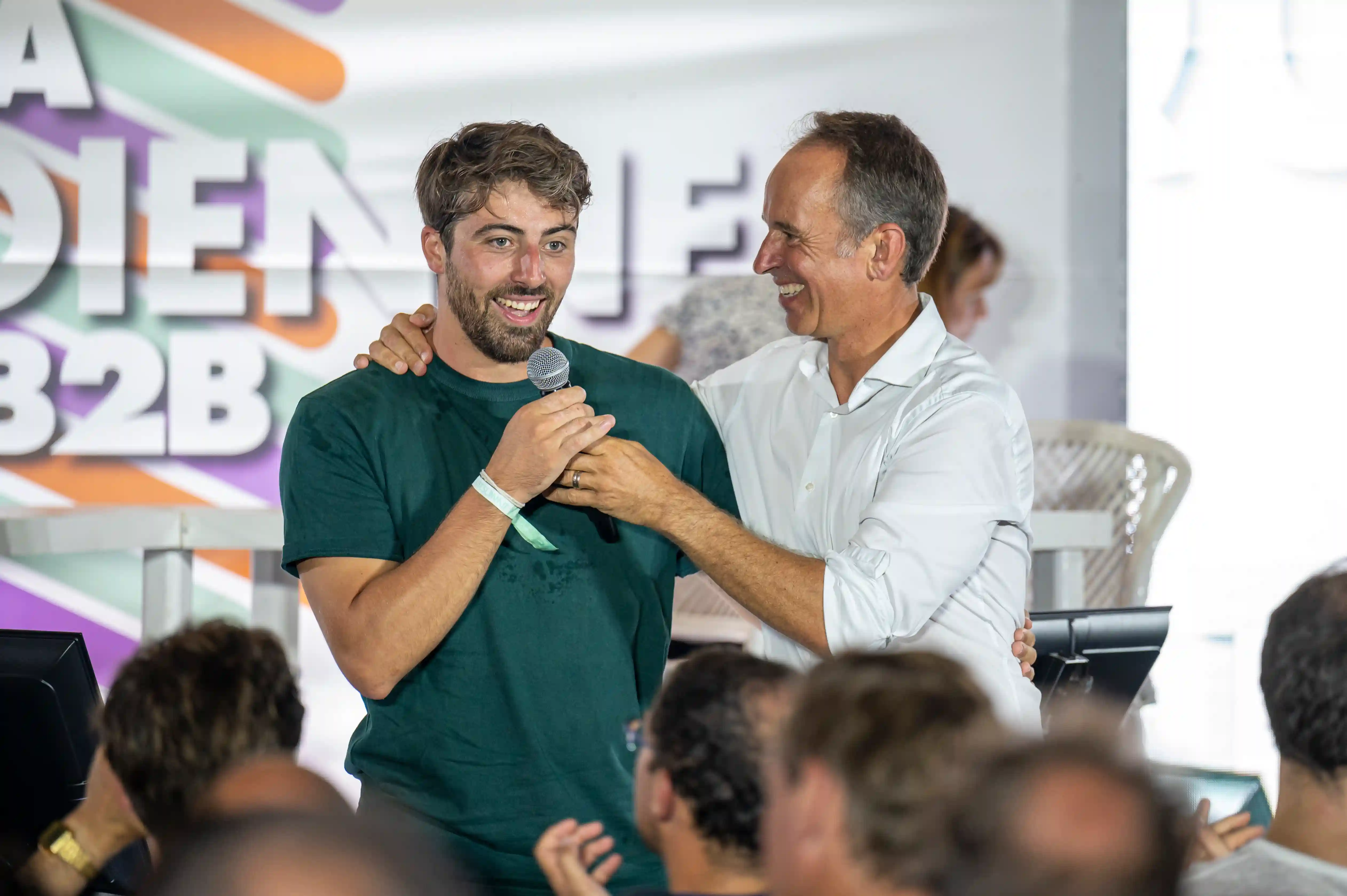 Pitch d'une start-up au concours Pitch on the Beach